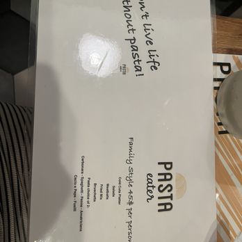 Pasta Eater - Menu - Italian Near Me - New York, New York Pasta Eater - Menu - Italian Near Me - New York, New York