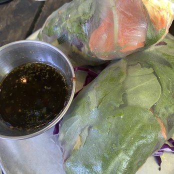 Hip Vegan - Spring rolls - just ok, a little big. - Vegan Near Me - Ojai, California Hip Vegan - Spring rolls - just ok, a little big. - Vegan Near Me - Ojai, California