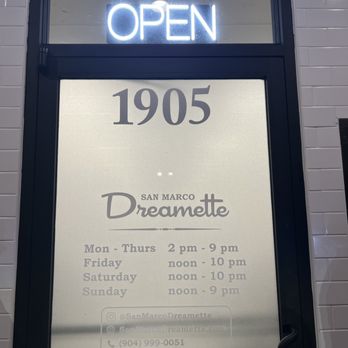 San Marco Dreamette - Hours - Ice Cream & Frozen Yogurt Near Me - Jacksonville, Florida San Marco Dreamette - Hours - Ice Cream & Frozen Yogurt Near Me - Jacksonville, Florida