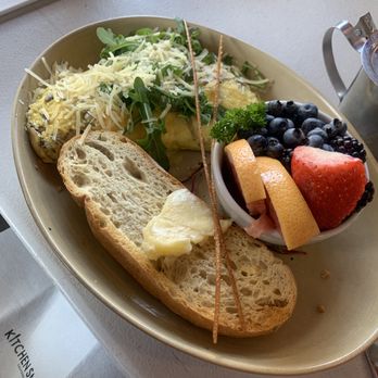 Kitchen Story - mushroom omelette with a side of mixed fruit - Breakfast & Brunch Near Me - San Francisco, California Kitchen Story - mushroom omelette with a side of mixed fruit - Breakfast & Brunch Near Me - San Francisco, California