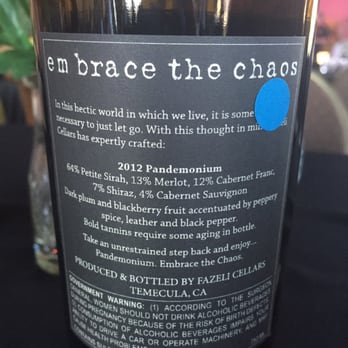Fazeli Cellars Winery - Pandemonium - Wineries Near Me - Temecula, California