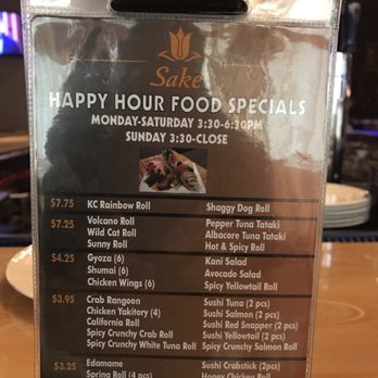 Sake Lounge - Happy hour menu - Japanese Near Me - Olathe, Kansas