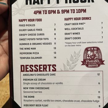 Peter B's - Happy hour menu - Breweries Near Me - Monterey, California