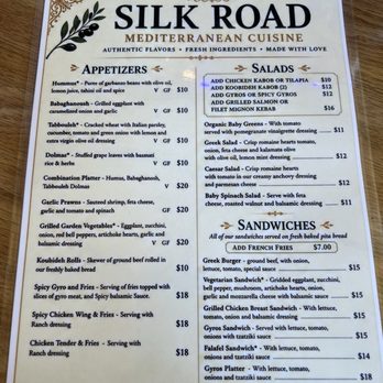 Silk Road - Menu - Greek Near Me - Walnut Creek, California Silk Road - Menu - Greek Near Me - Walnut Creek, California