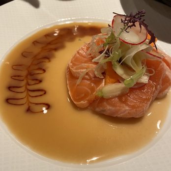 Ritz Four Seasons Hotel - Salmon over yuzu sauce- delicious - Hotels Near Me - Lisbon, 11 Ritz Four Seasons Hotel - Salmon over yuzu sauce- delicious - Hotels Near Me - Lisbon, 11