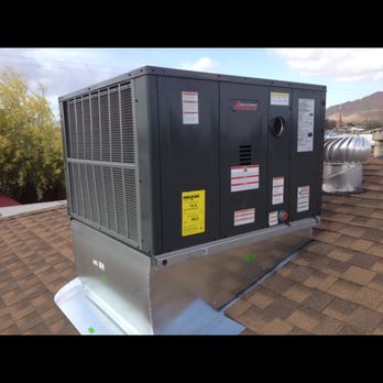 Diamondback Air - Typical gas pack AC unit curb installation no metal elbow. - Heating & Air Conditioning/HVAC Near Me