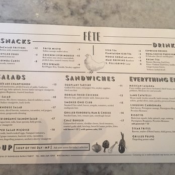 Fete - New American Near Me - Honolulu, Hawaii