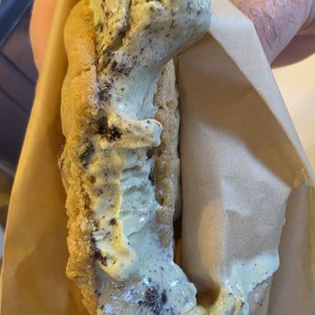 Rookie's - My ice cream sandwich made with Mint Chocolate Chip Ice Cream and Chocolate Chip Cookies - Ice Cream & Frozen Yogurt Near Me - Cave Spring VA, Virginia Rookie's - My ice cream sandwich made with Mint Chocolate Chip Ice Cream and Chocolate Chip Cookies - Ice Cream & Frozen Yogurt Near Me - Cave Spring VA, Virginia