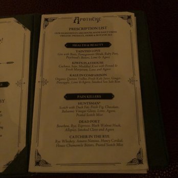 Apotheke - Cocktail Bars Near Me - New York, New York