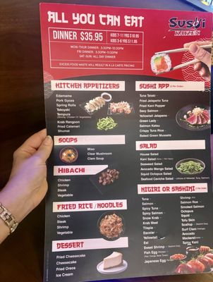 Menu photo 1 Sushi Kaizen Kissimmee, FL