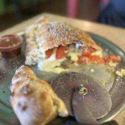 Arizona Pizza Company - The insides of the calzone