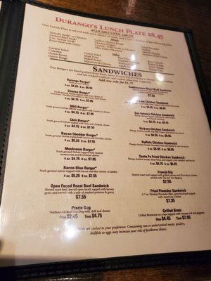 Menu photo 3 Durango Grill Fredericksburg, VA