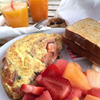 Cafe Milan - Smoked Salmon omelette with fresh fruit. Yummy freshly squeezed orange juice in the back! - Breakfast & Brunch Near Me - Playa Del Rey, California Cafe Milan - Smoked Salmon omelette with fresh fruit. Yummy freshly squeezed orange juice in the back! - Breakfast & Brunch Near Me - Playa Del Rey, California