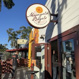 Exterior outside entrance of Marigold Bagels - storefront - San Diego, California Exterior outside entrance of Marigold Bagels - storefront - San Diego, California