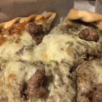 Alex's Pizza Palace - House Special Pizza w/ too much ground beef & canned mushrooms. - Pizza Near Me - Rolla, Missouri Alex's Pizza Palace - House Special Pizza w/ too much ground beef & canned mushrooms. - Pizza Near Me - Rolla, Missouri