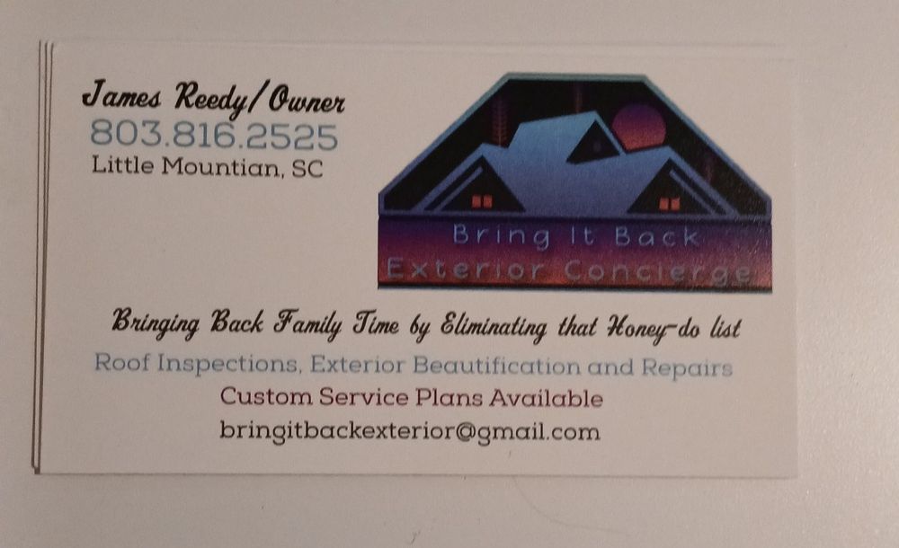 Slide of Bring It Back Exterior Concierge