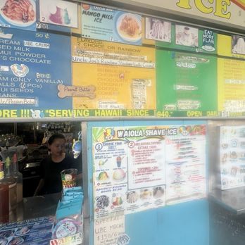 Waiola Shave Ice - Menu - Ice Cream & Frozen Yogurt Near Me - Honolulu, Hawaii Waiola Shave Ice - Menu - Ice Cream & Frozen Yogurt Near Me - Honolulu, Hawaii