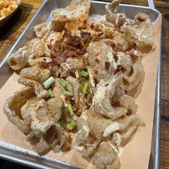 Gracious Pig Smokehouse - Fresh fried pork rind nachos - Barbeque Near Me - Surfside Beach, South Carolina Gracious Pig Smokehouse - Fresh fried pork rind nachos - Barbeque Near Me - Surfside Beach, South Carolina