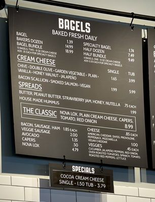 Menu photo 2 Tandem Bagel Company Hadley, MA Menu photo 2 Tandem Bagel Company Hadley, MA