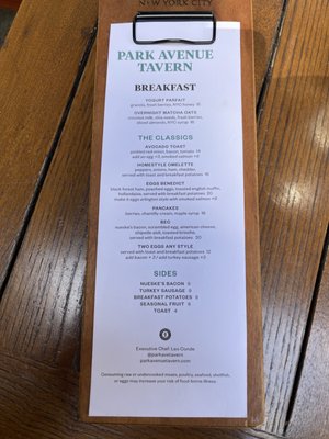 Menu photo 6 Park Avenue Tavern New York, NY