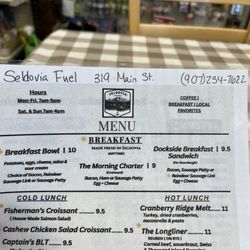 Seldovia Fuel & Lube - Menu