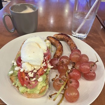 The Italian Kitchen - Avocado toast with egg sunny side up, and apple sausage. - Pizza Near Me - Dallas, Texas The Italian Kitchen - Avocado toast with egg sunny side up, and apple sausage. - Pizza Near Me - Dallas, Texas