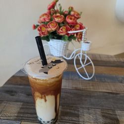 Milk black tea boba