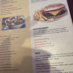 Lemon Tree Casual Dining - The menu for burgers in September of 2026.