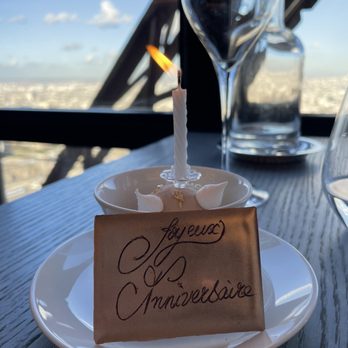 Le Jules Verne - My little birthday treat. So adorable! - French Near Me - Paris, 75 Le Jules Verne - My little birthday treat. So adorable! - French Near Me - Paris, 75