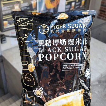 Tiger Sugar - black sugar popcorn - Bubble Tea Near Me - Boston, Massachusetts