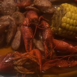 1/2 lb. Crawfish 1/2 lb. Pork Sausage 1 corn 1 Potato 1/2 lb. Crawfish 1/2 lb. Pork Sausage 1 corn 1 Potato