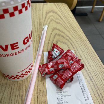 Five Guys - No ketchup in the pump?  First time at this location. - Hot Dogs Near Me - Rancho Cordova, California