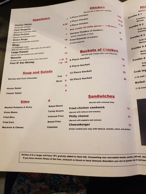 Menu photo 6 The Hidden Crab Fernandina Beach, FL
