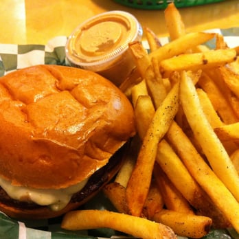 Big Buns - Angus Beef Burger w/ Fries and Chipotle Pesto Aioli on the side. - Burgers Near Me - Arlington, Virginia Big Buns - Angus Beef Burger w/ Fries and Chipotle Pesto Aioli on the side. - Burgers Near Me - Arlington, Virginia
