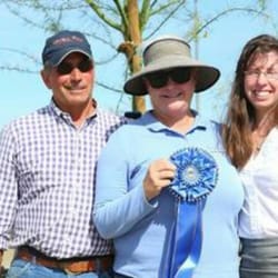 Ivy Gate Farm - Mary Morrison, owner of Ivy Gate Farm being awarded the 2016 Donna Vale Good Sportsmanship Award for the HITS Thermal Desert circuit.