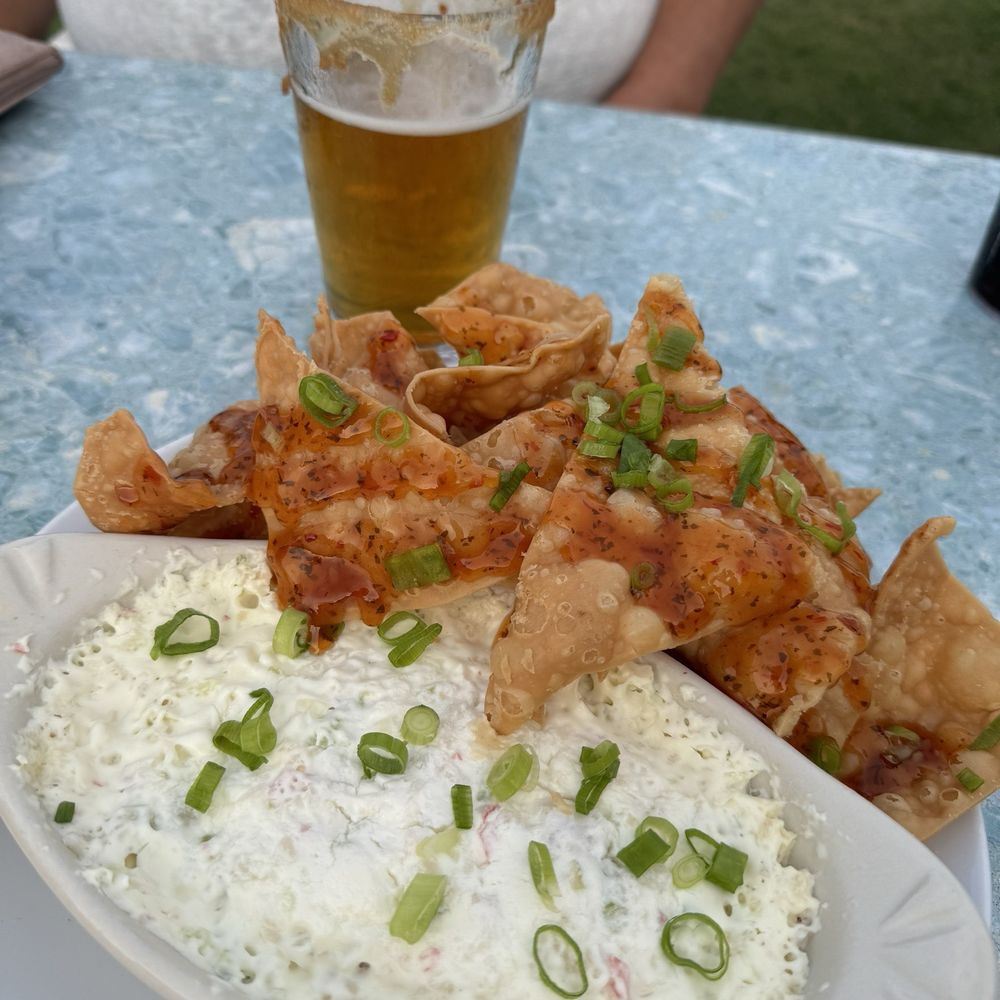 Chelo's Waterfront Bar & Grille - Dip with wonton chips - Seafood Near Me - Warwick, Rhode Island Chelo's Waterfront Bar & Grille - Dip with wonton chips - Seafood Near Me - Warwick, Rhode Island