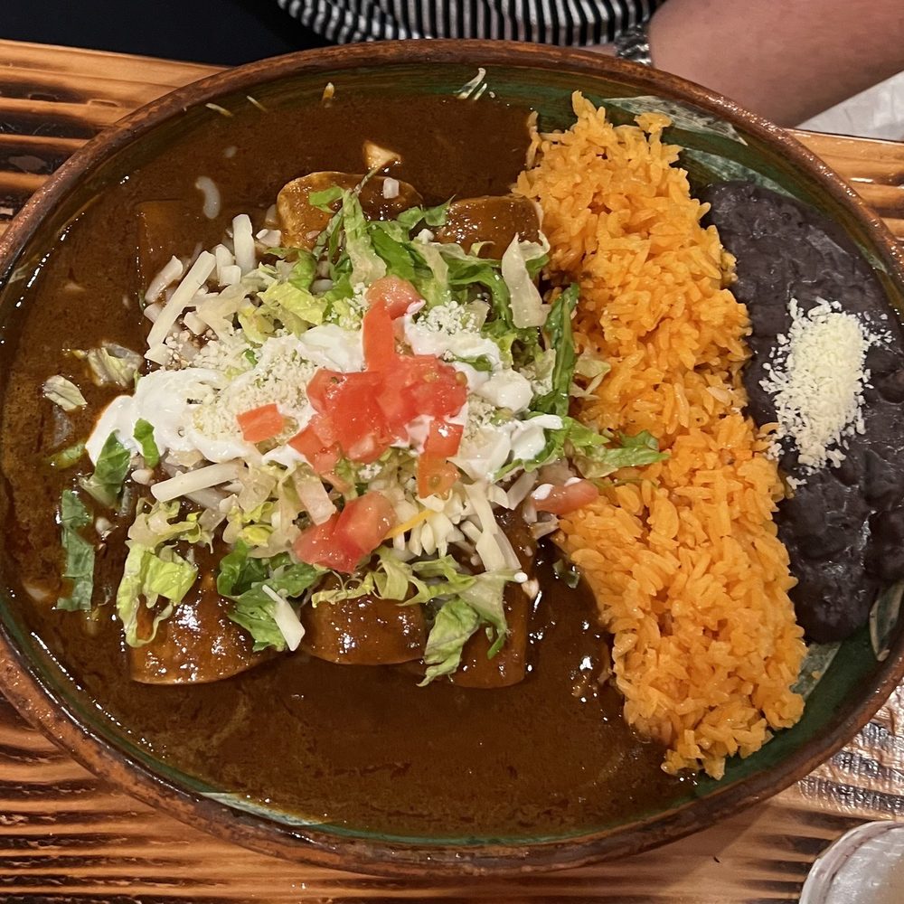 Aztec Authentic Mexican Restaurant - Chicken enchiladas with molé sauce - Mexican Near Me - Chester, New Jersey Aztec Authentic Mexican Restaurant - Chicken enchiladas with molé sauce - Mexican Near Me - Chester, New Jersey