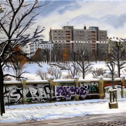 Görlitzer Park - Görlitzer Park (Winter)" 2010 (Ölbild 60/40 cm) William Wires