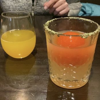 Tanta - El Chingon. Tanteo tequila, mezcal, lime, chingon pepper sphere. - Peruvian Near Me - Chicago, Illinois