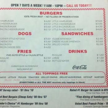 Five Guys - FGB&F Sunnyvale Menu - Burgers Near Me - Sunnyvale, California Five Guys - FGB&F Sunnyvale Menu - Burgers Near Me - Sunnyvale, California