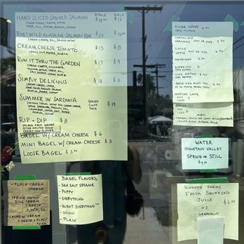 Courage Bagels - MENU - Bagels Near Me - Los Angeles, California