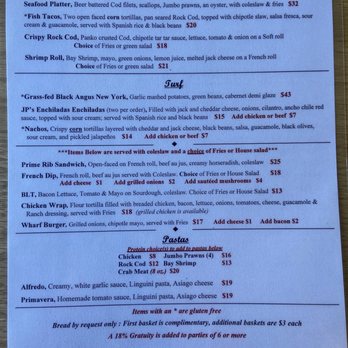 The Wharf - Menu - Seafood Near Me - Fort Bragg, California