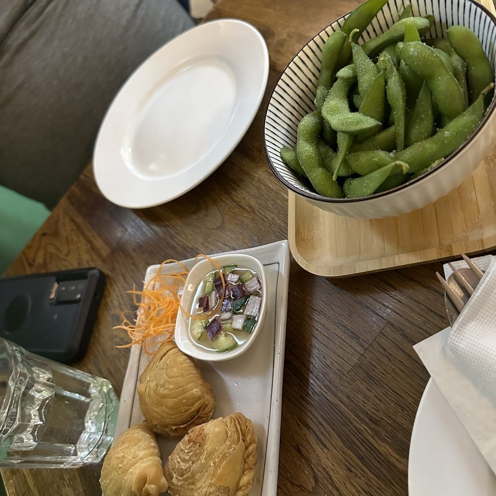 Thai Money - Curry Puff & Edamame - Thai Near Me - woodside, New York Thai Money - Curry Puff & Edamame - Thai Near Me - woodside, New York