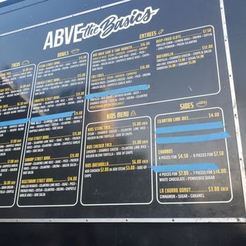 ABVE The Basics - Food truck menu - New Mexican Cuisine Near Me - San Jose, California ABVE The Basics - Food truck menu - New Mexican Cuisine Near Me - San Jose, California