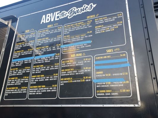 Menu photo 7 ABVE The Basics San Jose, CA