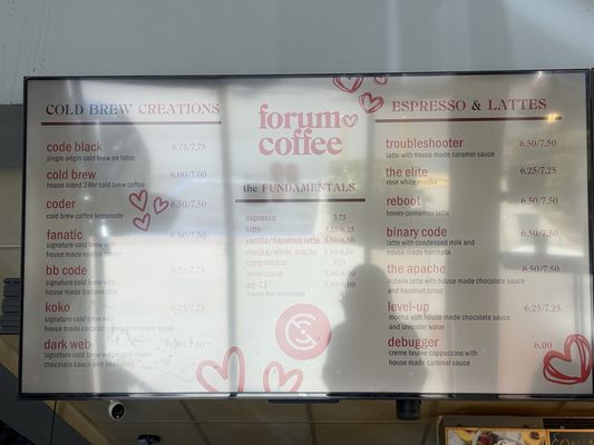 Menu photo 1 Forum Coffee San Diego, CA