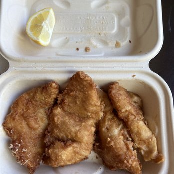 Pacific Catch - 4 pieces fish & chip with 2 regular size & 2 small size. The smallest one is just 1/3 size of the regular! :( - Seafood Near Me - Dublin, California Pacific Catch - 4 pieces fish & chip with 2 regular size & 2 small size. The smallest one is just 1/3 size of the regular! :( - Seafood Near Me - Dublin, California