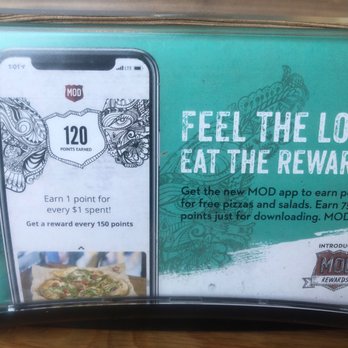 MOD Pizza - New app for earning rewards and ordering. - Fast Food Near Me - Charlotte, North Carolina MOD Pizza - New app for earning rewards and ordering. - Fast Food Near Me - Charlotte, North Carolina