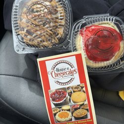 Yhanne's House of Cheesecakes - Strawberry shortcake cheesecake and snickers!!! Individual sizes and delish!!!!!!!!!!