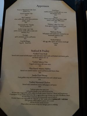 Menu photo 2 Koestler Prime Ridgeland, MS Menu photo 2 Koestler Prime Ridgeland, MS